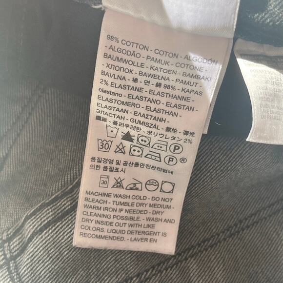 Levi's Black Distressed 711 Skinny Jean Size 28 - Picture 5 of 12